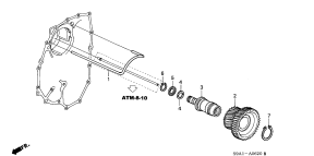 honda ATM0620 IDLE SHAFT