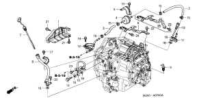honda ATM0700 ЩУП/ ATF PIPE