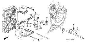 honda ATM0840 ВИЛКА ПЕРЕКЛЮЧЕНИЯ