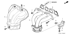 honda E__0400 ВЫПУСКНОЙ КОЛЛЕКТОР