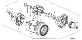 honda E__0610 ГЕНЕРАТОР (DENSO)
