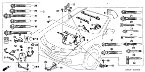 honda E__0700 ENGINE WIRE HARNESS