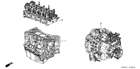 honda E__2010 ENGINE ASSY./ TRANSMISSION  ASSY.