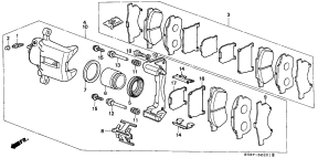 honda B__2201 FRONT BRAKE CALIPER (2)