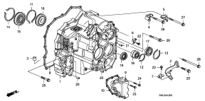 honda ATM1200 КОРПУС ТРАНСМИССИИ (2.0L)
