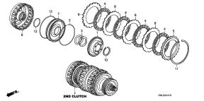 honda ATM1410 СЦЕПЛЕНИЕ (2ND) (2.0L)