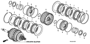 honda ATM1420 СЦЕПЛЕНИЕ (4TH-5TH) (2.0L)