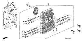 honda ATM1800 MAIN VALVE BODY (2.0L)