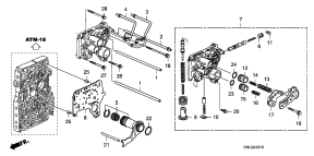 honda ATM1810 REGULATOR BODY (2.0L)