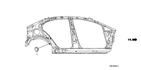 honda B__3613 НАСАДКА КРЕПЛЕНИЯ (SIDE)