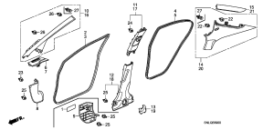 honda B__3900 PILLAR GARNISH