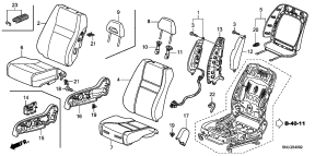 honda B__4002 ПЕРЕДНЕЕ СИДЕНЬЕ (RH) (DRIVER SID E)