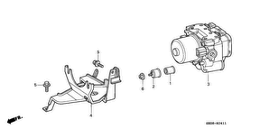 honda B__2411 МОДУЛЯТОР ABS (98/ 99)