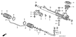 honda B__3310 P.S. GEAR BOX (LH)