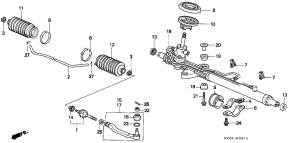 honda B__3311 P.S. GEAR BOX (RH)