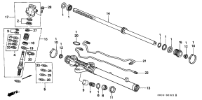 honda B__3321 P.S. GEAR BOX COMPONENTS (RH)