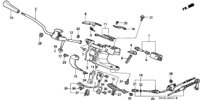 honda B__3501 SELECT LEVER (RH)
