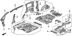 honda B__4910 INNER PANELS