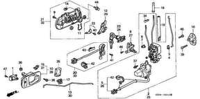 honda B__5310 FRONT DOOR LOCKS