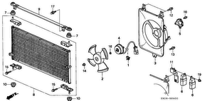 honda B__5800 КОНДИЦИОНЕР (CONDENSER)
