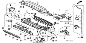 honda B__5910 КОНДИЦИОНЕР (REAR COOLING UNIT)