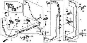 honda B__6020 КОНДИЦИОНЕР (REAR PIPES) (LH)