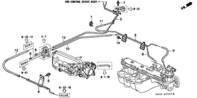 honda E__0200 INSTALL PIPE/TUBING (KK/ КМ/ KQ/ KU) (2.2L)