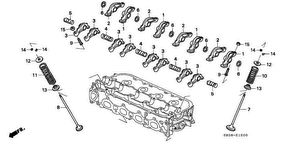 honda E__1200 VALVE/ROCKER ARM (2.2L)