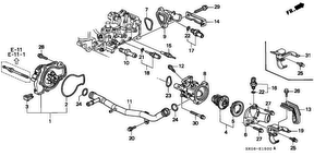 honda E__1500 ВОДЯНОЙ НАСОС/ ДАТЧИК