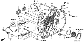 honda ATM1100 TORQUE CONVERTER CASE (-