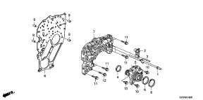 honda ATM1800 MAIN VALVE BODY (-