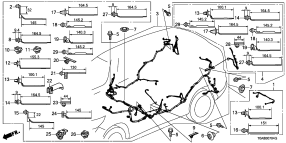 honda B__0704 WIRE HARNESS (LH) (3)