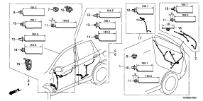 honda B__0708 WIRE HARNESS (LH) (5)