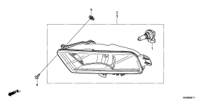 honda B__0811 ПРОТИВОТУМАННАЯ ФАРА (2)