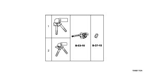 honda B__1103 KEY CYLINDER SET (SMART) (L H)