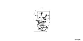honda B__1106 KEY CYLINDER COMPONENTS (S MART)