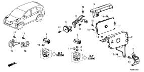honda B__1303 БЛОК УПРАВЛЕНИЯ (ENGINE ROOM) (2.4L) (1) (