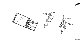 honda B__1611 DISPLAY AUDIO UNIT
