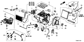 honda B__1720 ОТОПИТЕЛЬ (LH)