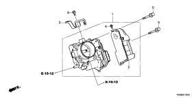 honda E__0102 ПАТРУБОК ДРОССЕЛЬНОЙ ЗАСЛОНКИ (2.4L) (2)