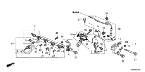 honda E__0312 ТОПЛИВНЫЙ ИНЖЕКТОР (2.4L) (2)