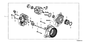 honda E__0612 ГЕНЕРАТОР (DENSO) (2.4L) (2 )