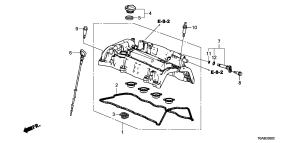 honda E__0902 КРЫШКА ГОЛОВКИ ЦИЛИНДРА (2.4L) (2)