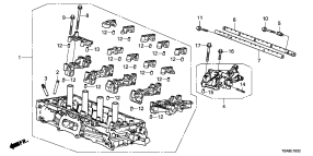 honda E__1002 ГОЛОВКА БЛОКА ЦИЛИНДРОВ (2.4L) (2)