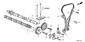 honda E__1102 РАСПРЕДЕЛИТЕЛЬНЫЙ ВАЛ/ CAM CHAIN (2.4L) (2)