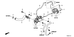 honda E__1512 ШЛАНГ ОХЛАЖДАЮЩЕЙ ЖИДКОСТИ (2.4L) (2)