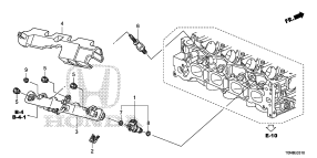 honda E__0310 ТОПЛИВНЫЙ ИНЖЕКТОР (2.0L)