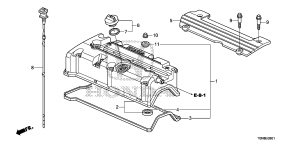 honda E__0901 КРЫШКА ГОЛОВКИ ЦИЛИНДРА (2.4L) (1)