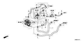 honda E__1510 ШЛАНГ ОХЛАЖДАЮЩЕЙ ЖИДКОСТИ (2.0L)