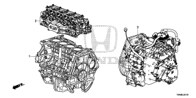 honda E__2010 ENGINE ASSY./ TRANSMISSION  ASSY. (2.0L)